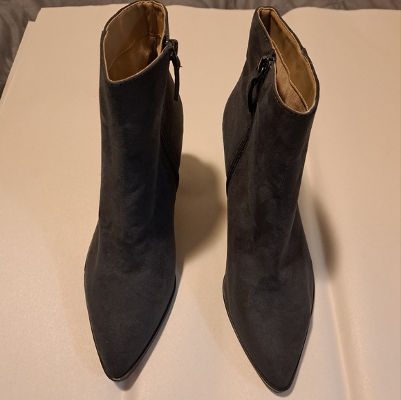 14th & Union pointed toe ankle booties black heel size 8.5 - Picture 3 of 7